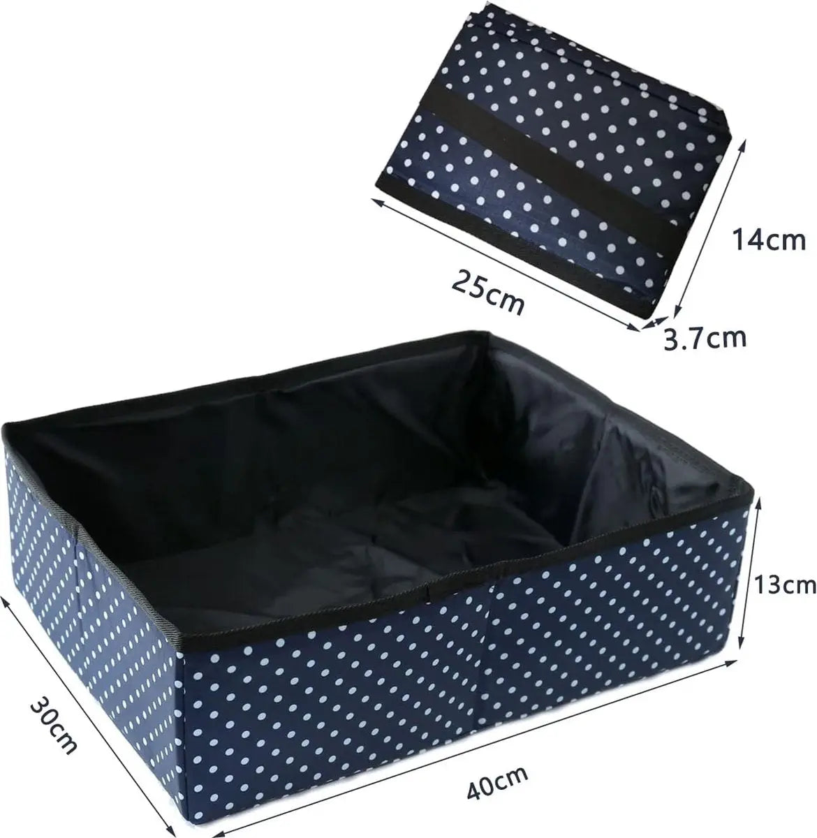 Litter Box - Portable Litter Box - Litter Boxes - 40 x 30 x 13 Cm - Foldable - Travel Litter Box - Waterproof & Non-Slip - Cat Toilet for Going Out - Travel - Durable - Easy to Clean Wholesale Hub