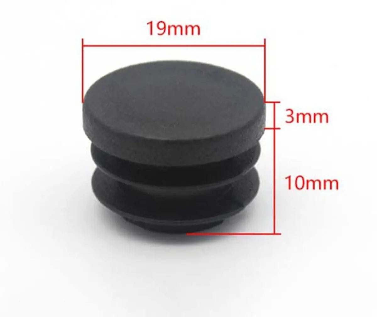 32 pieces - Furniture mats - 19 mm - furniture legs - furniture leg pads - round plastic plugs - end caps for pipes - furniture glides - for tables and chairs - black chair leg protectors - for hardwood floor tiles - black Wholesale Hub