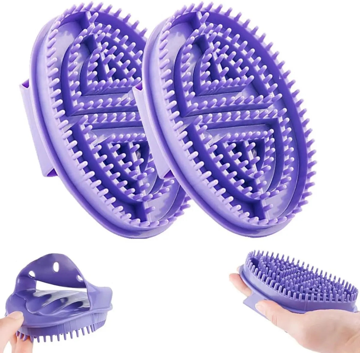 pieces - Massage Brush - Meridian Pressure Brush - Dry Brushing - Essential Oil Brush - Bath Brush - Body Scrub Bath Body Brush - SPA Massager - for Meridian Scalp Full Body Relaxation Massage, relieves muscle tension - Purple Wholesale Hub