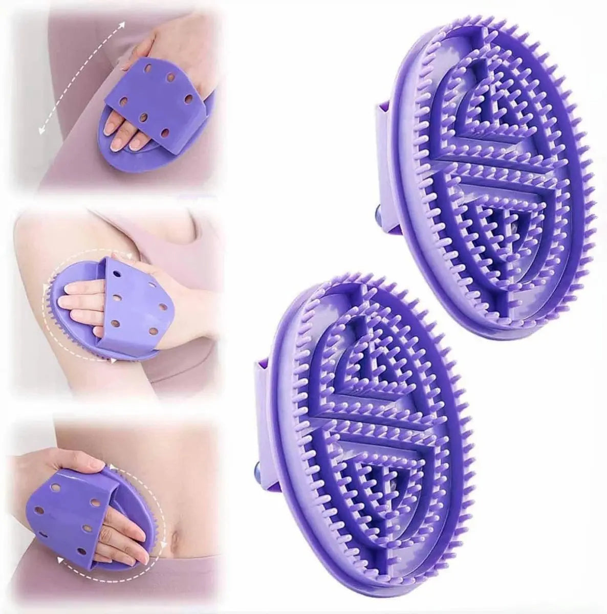 pieces - Massage Brush - Meridian Pressure Brush - Dry Brushing - Essential Oil Brush - Bath Brush - Body Scrub Bath Body Brush - SPA Massager - for Meridian Scalp Full Body Relaxation Massage, relieves muscle tension - Purple Wholesale Hub