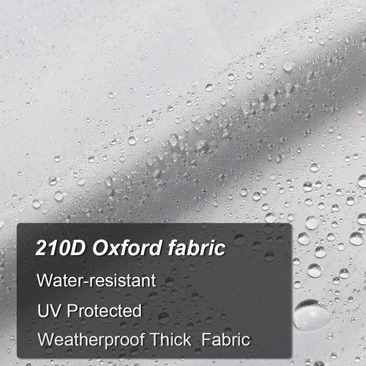 2-Piece Boat Seat Cover - 56 x 61 x 64 cm - made of Oxford fabric - UV protection - weather-resistant - waterproof - dustproof - Dust hood - with adjustable cord, suitable - for most seats - Silver Wholesale Hub
