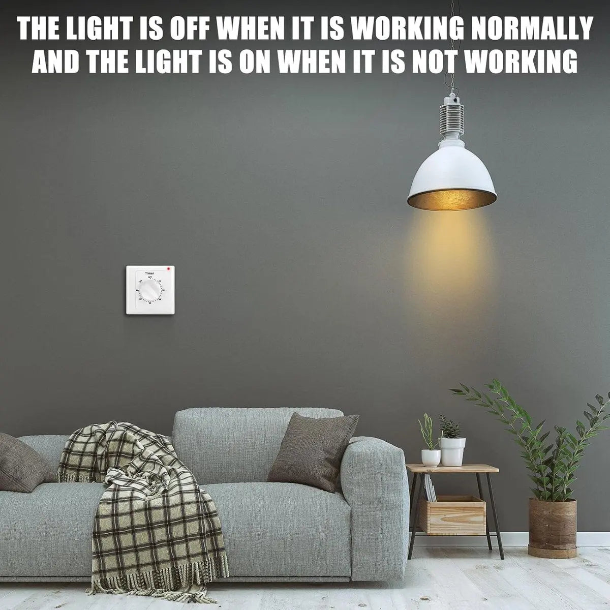 Countdown Switch - 60 minutes - Countdown timer switch - Mechanical countdown timer socket - time switch - timer light switch - with timer - timer socket - for bathroom extractor fan, garage, laundry room, storage room or spa - white Wholesale Hub