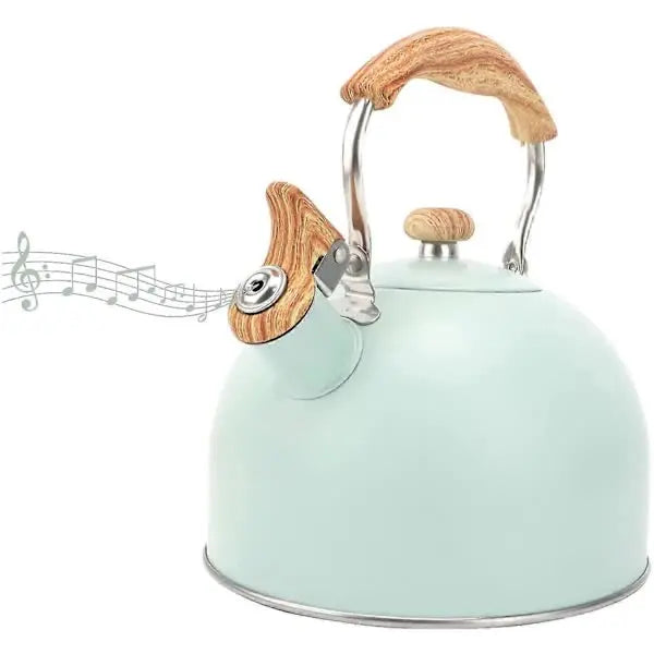 Stainless Steel Whistling Kettle 2.5L for Gas Stoves, Induction Compatible, Ergonomic Handle Wholesale Hub