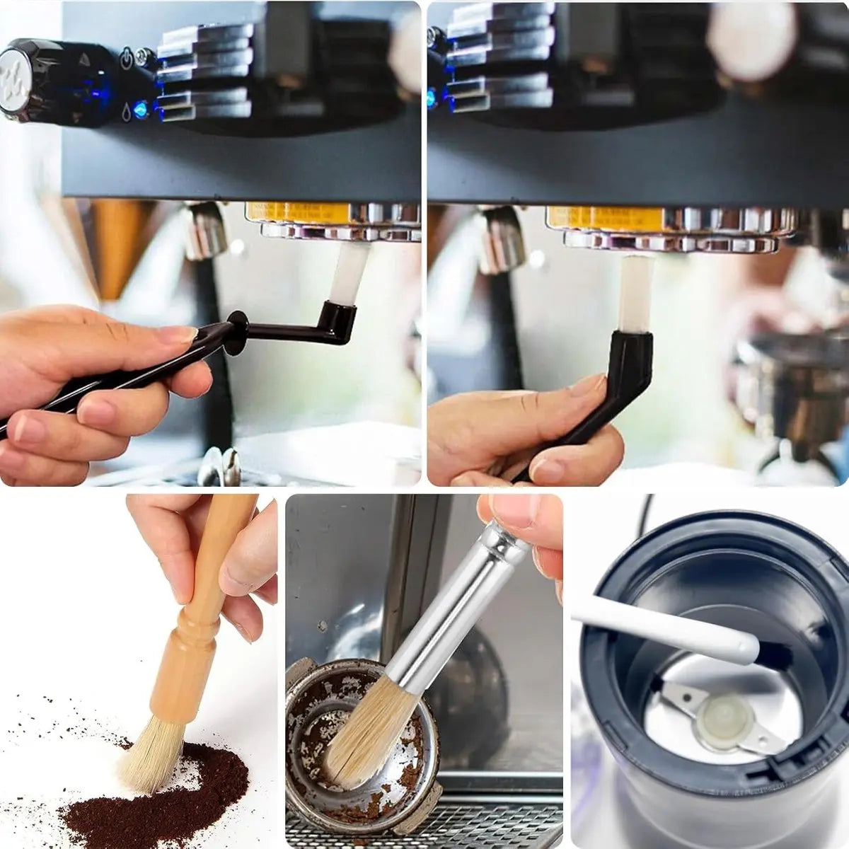 Coffee machine cleaning brush - 15 pieces - barista accessories - cleaning brush set - Cleaning brush for coffee machine - Cleaning brush for coffee spout and milk hose coffee machine - cleaning brush espresso machine Wholesale Hub