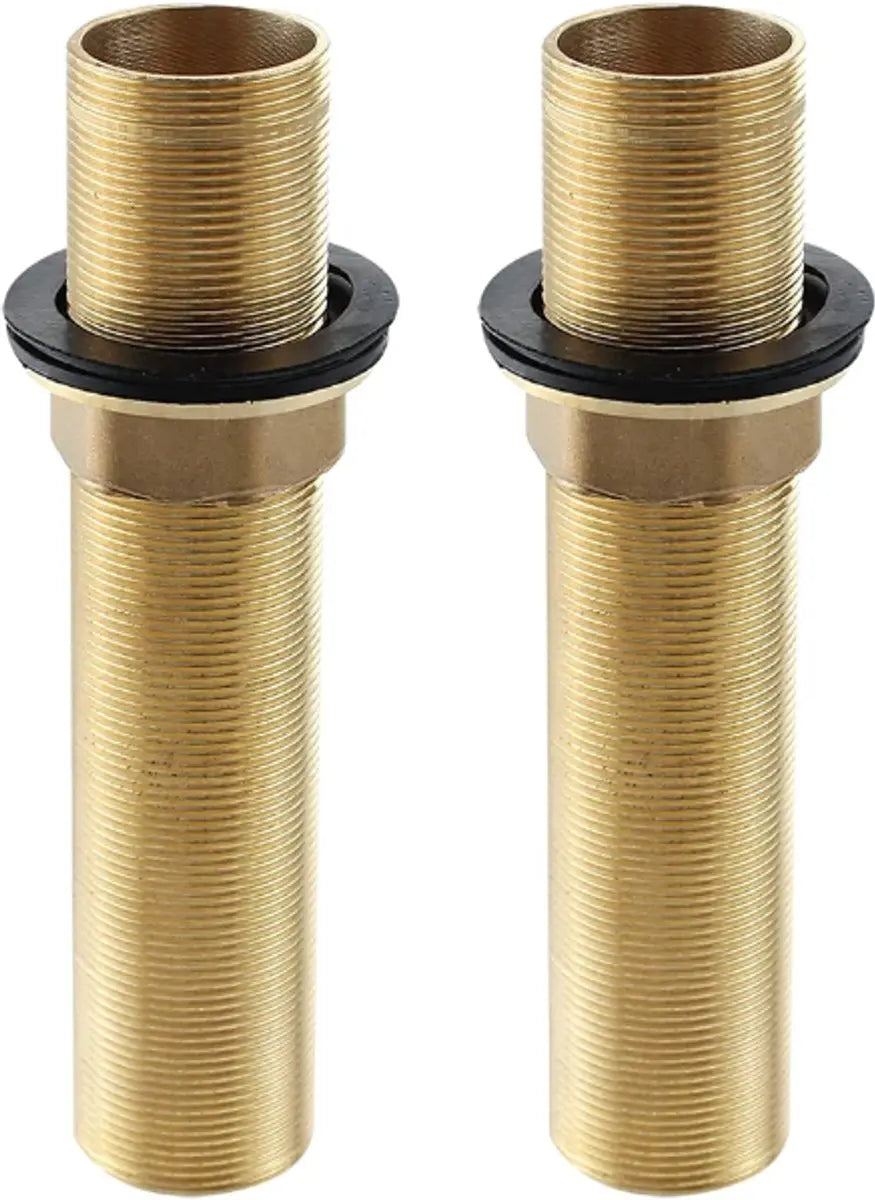 Extension Threaded Pipe - 2 Pieces - M32 x 150mm - Threaded Fasteners - Threaded Connecting Rod - Gold - Copper - For tap installation accessories Wholesale Hub