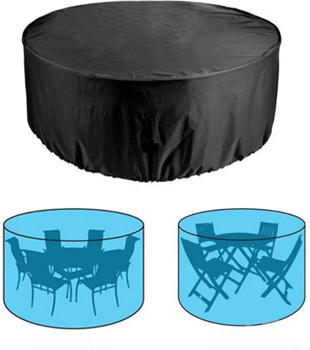 Garden furniture cover - Garden table cover - furniture covers - garden table cover - round garden furniture cover - waterproof garden furniture covers - 120 x 75 cm - Waterproof - Windproof - Dustproof - Anti-UV - round - 210D Oxford cloth - black - for Wholesale Hub