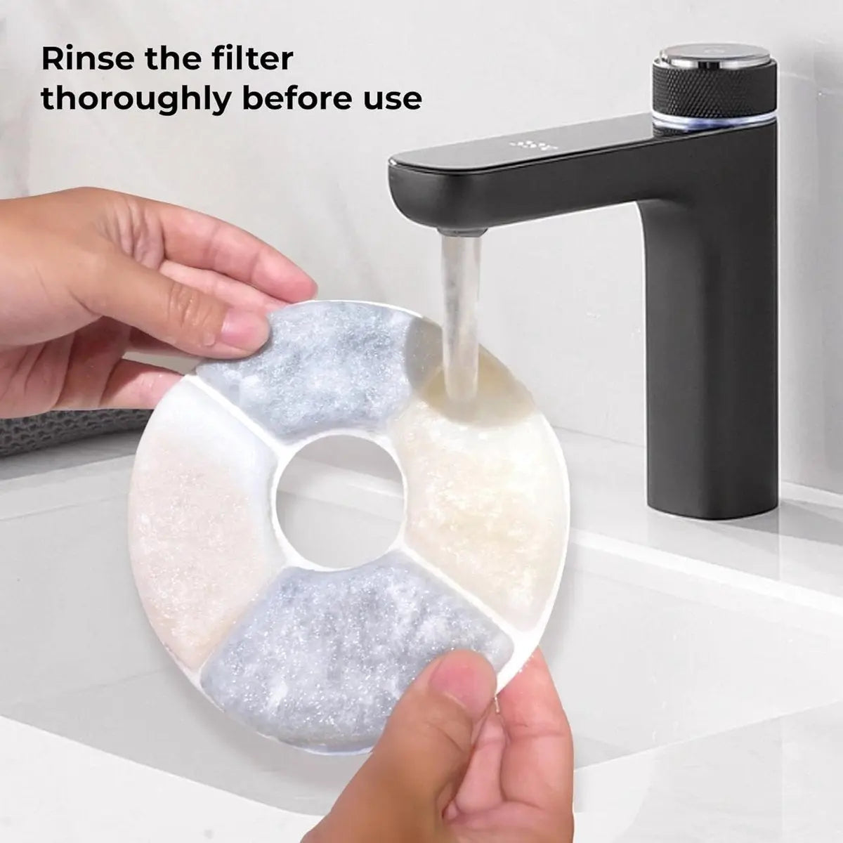 12 Pieces - Drinking Fountain Filters Refills - Water Fountain Filters - Drinking Fountain Filters - Replacement Filter Cat Fountain - Drinking Filter - Activated Carbon Filter - Round - Filter Replacement Filter - White - 12.5*3.5cm - Refills Wholesale Hub
