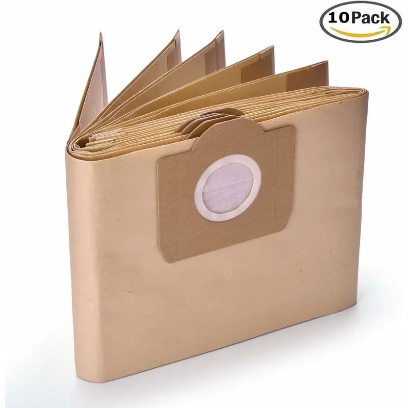 Karcher WD3 WD3P Wet and Dry Vacuum Cleaner Bags 10-Pack 6.959-130.0 A 2201/2204/2504 Replacement Paper Vacuum Bags Wholesale Hub