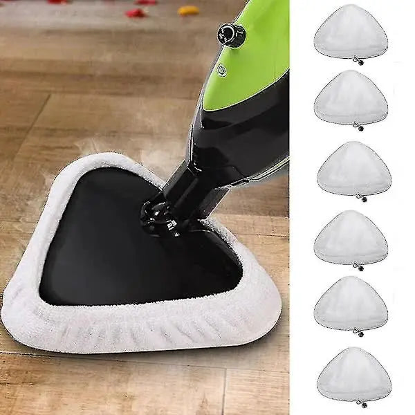 Compatible with H2O X5 Microfiber Steam Mop Pads 6-Pack Washable Replacement Wholesale Hub