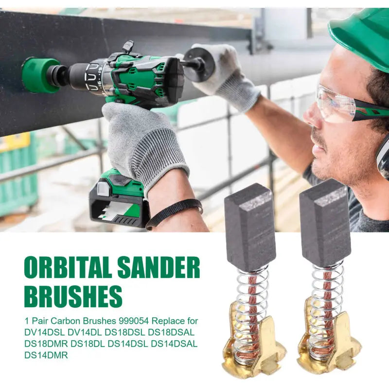 1 Pair Carbon Brushes 999054 Replaces Dv14Dsl Dv14Dl Ds18Dsl Ds18Dsal Ds18Dmr Ds18Dl Ds14Dsl Ds14Dsal Ds14Dmr Wholesale Hub