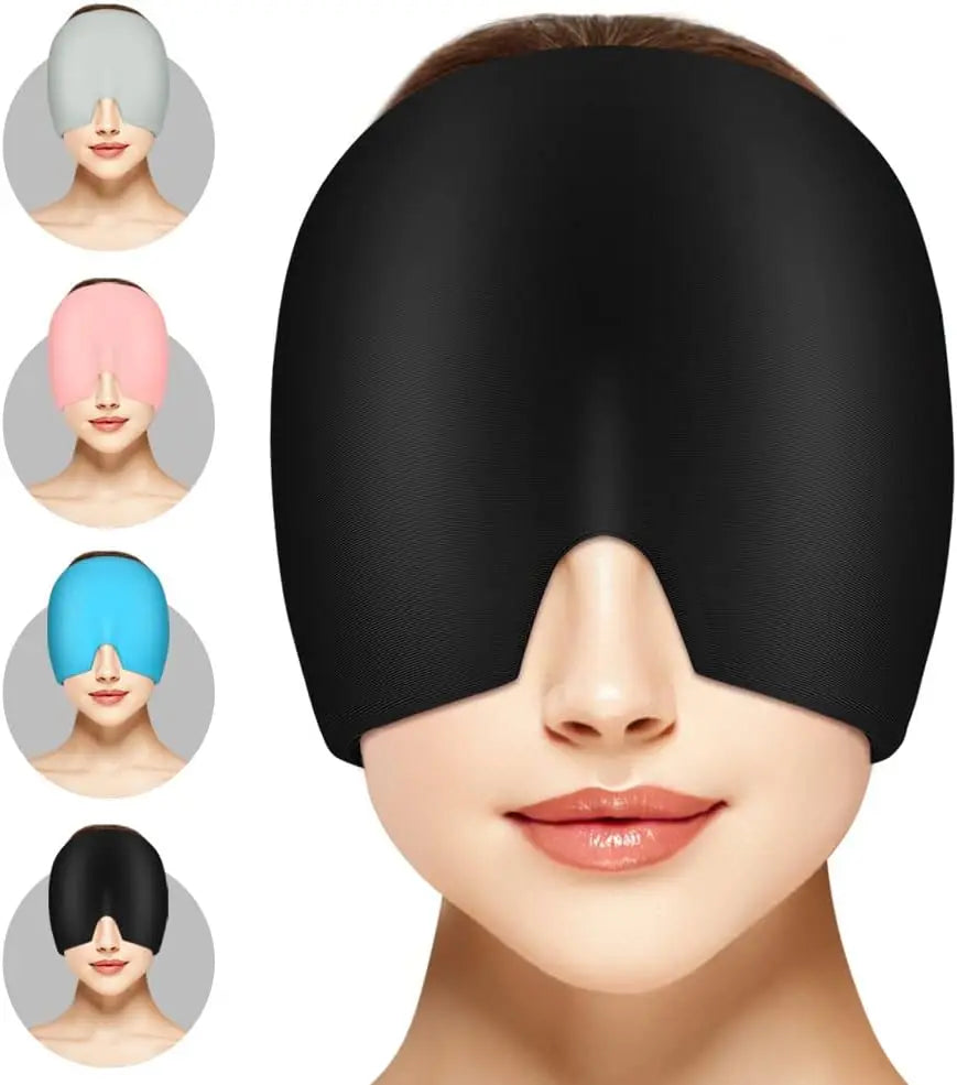 Migraine Gel Capsule, 180° Cold Migraine Reusable Warm Pack, Black Pink Wholesale Hub