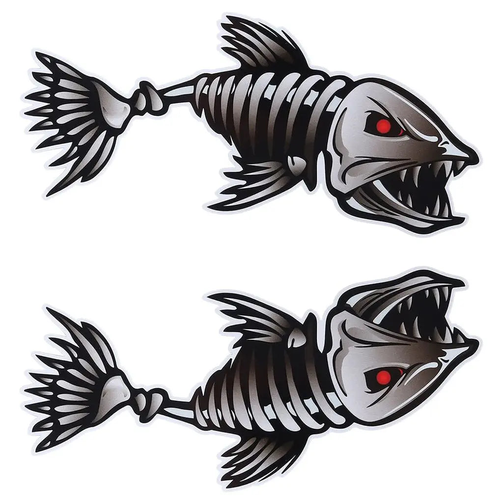 Kayak Fishing Boat Decal Sticker Set of 2, 25x13cm Reflective Car Decal Accessories Wholesale Hub