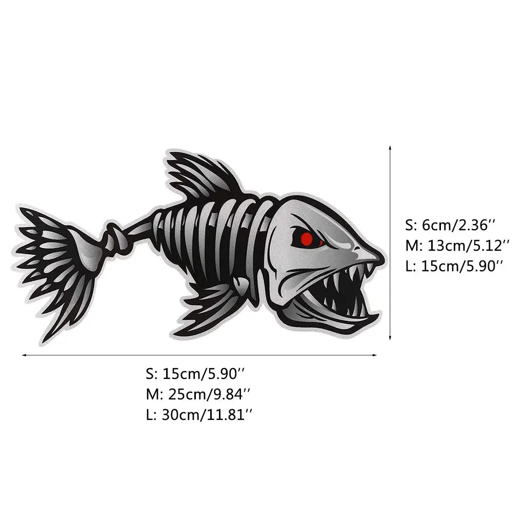 Kayak Fishing Boat Decal Sticker Set of 2, 25x13cm Reflective Car Decal Accessories Wholesale Hub