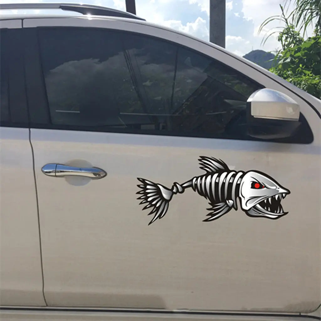 Kayak Fishing Boat Decal Sticker Set of 2, 25x13cm Reflective Car Decal Accessories Wholesale Hub