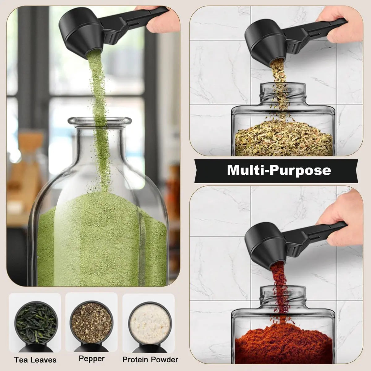 Coffee Scoop – Measuring Spoon – Coffee Accessories – Coffee Measuring Spoon | A Spoon with a Funnel – Scoops – Coffee Scoop Wholesale Hub