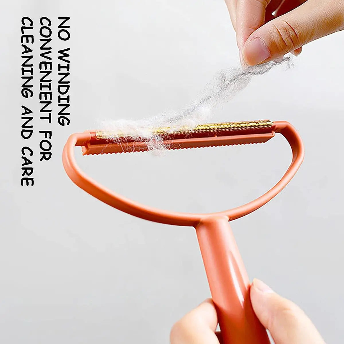 Portable Hair Removal Device - Clothes Hair Removal Device - Manual Hair Removal Device - Sweater Vacuum Cleaner - For removing dust and pets from clothes, curtains, blankets and sofas (blue and orange) Wholesale Hub