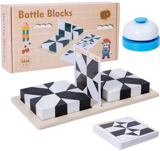 Educational puzzle - Wooden - Building block puzzle - Suitable for teenagers - Educational toy - Board game - Two-player game - Learning through play (Not suitable for children under six years old) Wholesale Hub