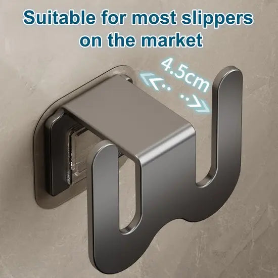 Set of 2 Self-Adhesive Shoe Racks - Space-Saving Storage Shelves - Suitable for bathrooms, bedrooms and RVs; perfect for storing slippers and sneakers(White) Wholesale Hub