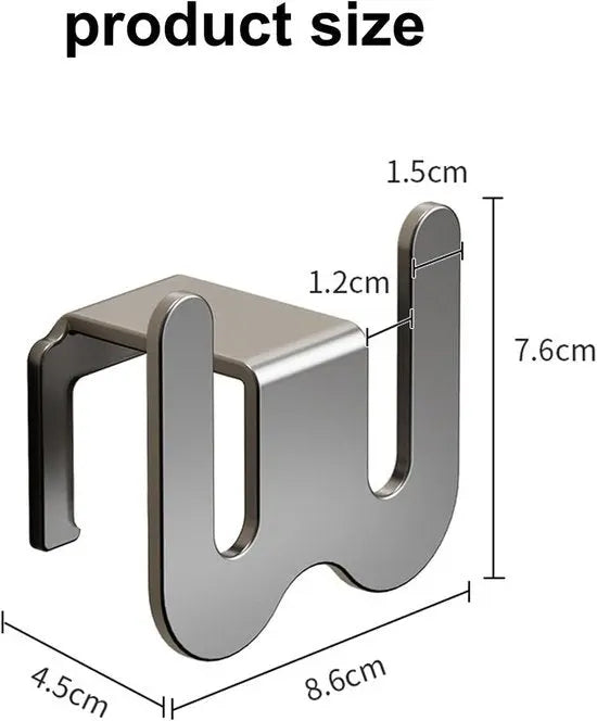 Set of 2 Self-Adhesive Shoe Racks - Space-Saving Storage Shelves - Suitable for bathrooms, bedrooms and RVs; perfect for storing slippers and sneakers(White) Wholesale Hub