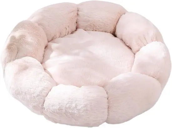 Cat basket - Warm basket for autumn/winter - Round cat basket - Dog mat - Dog basket - Cat basket for home - Pet basket - Pink - 50 cm Wholesale Hub