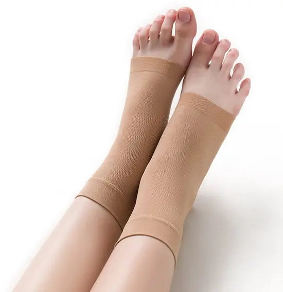 Stretch ankle compression stockings - Ankle compression stockings - Sports ankle support - Stretch compression stockings - Plantar fascia support - beige size S Wholesale Hub