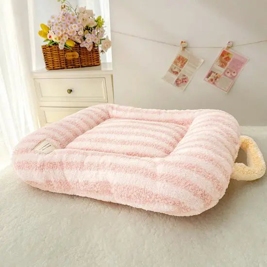 Cat Bed - Pet Mat - Soft and Warm Sleeping Mat for Cats and Small Pets, Comfortable and Cozy - Suitable for All Pets (Pink, S: 40 * 50cm) Wholesale Hub