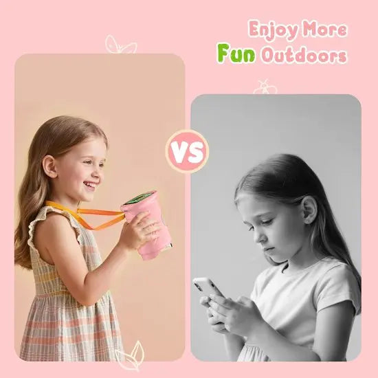1000x Digital Children's Microscope - With 2 Inch IPS Screen & 8 LED Lights - Handy & Easy to Use for Nature Research - Pink Wholesale Hub