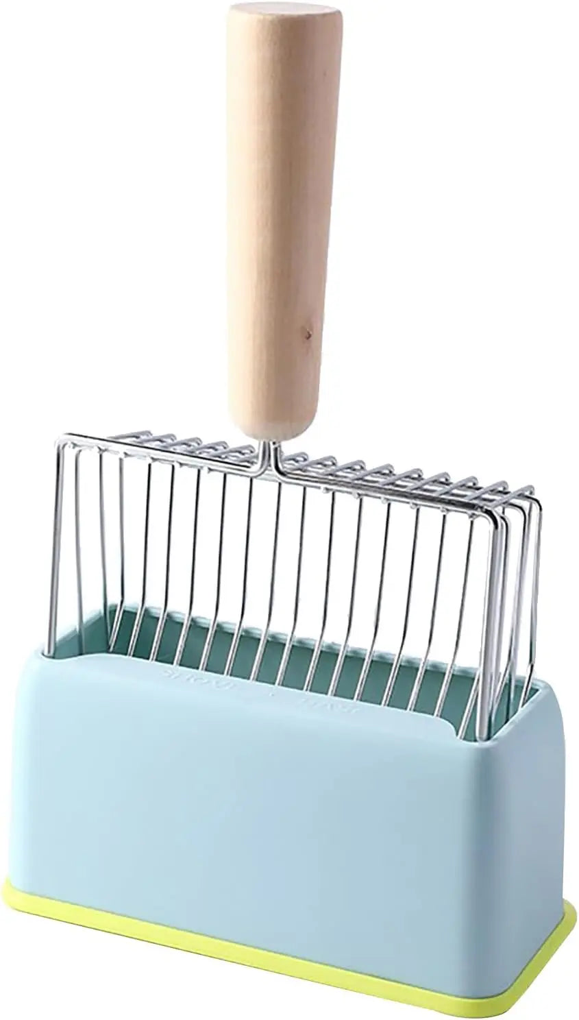 Cat Litter Scoop - Metal Scoop for Large Cats - with Foot - Living Room - Blue - 1 Pack Wholesale Hub