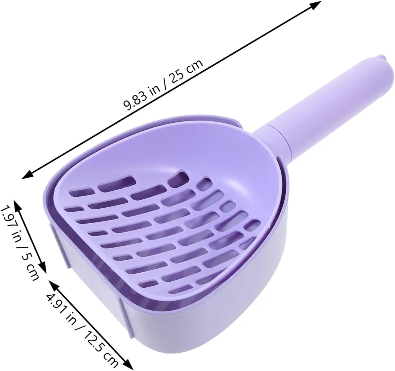 Cat Litter Scoop - Multifunctional - With Foot - Poop Picker - Purple - 1 Pack Wholesale Hub
