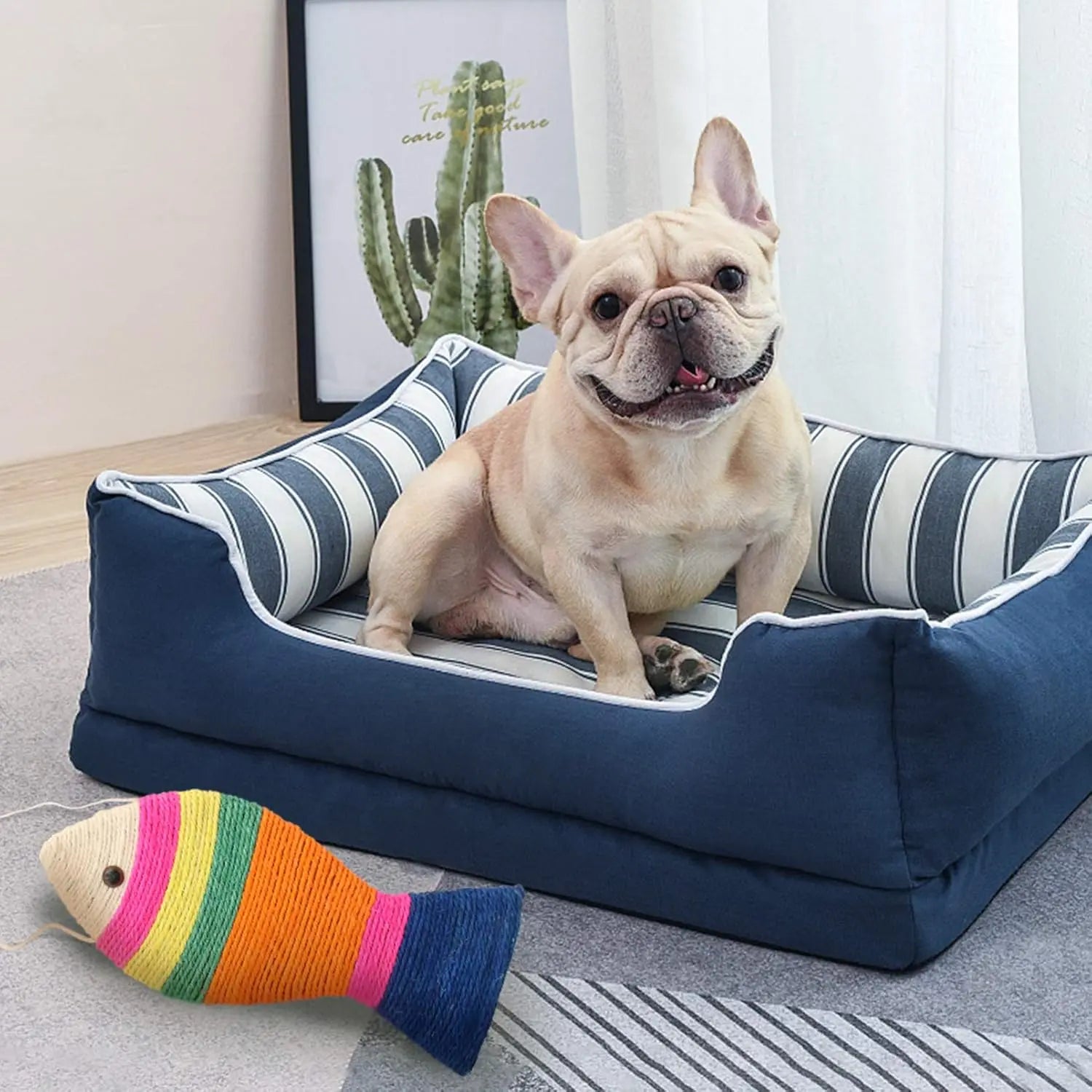 Interactive Cat Toys - Cat Toys - Intelligence Cat Toys - Sisal Scratching Mat in Fish Shape - Durable Scratching Toys for Cats - Protects Furniture & Provides Long-Lasting Fun - 3 Pieces Wholesale Hub