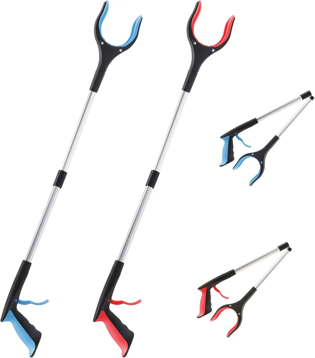 Grabber Set of 2 - 83 cm - Foldable Grabber - With Magnet & 360° Rotating Head - Litter Grabber Wholesale Hub