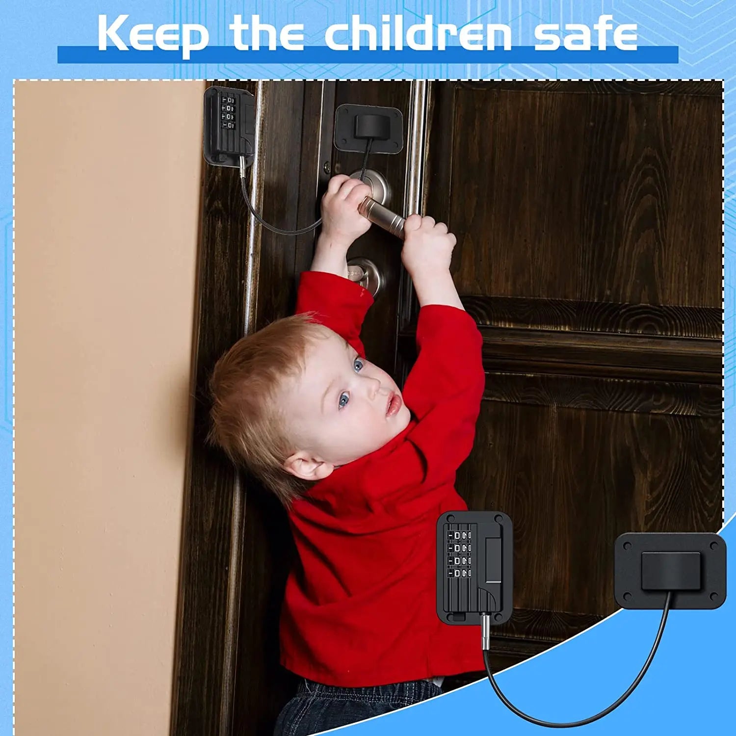 Baby Proofing, Refrigerator lock, Baby Safety Locks for Cabinets, Cabinet Locks for Babies, No Drilling Child Safety Cabinet Locks for Latching to Drawer Door Fridge Oven Toilet Seat Black Wholesale Hub