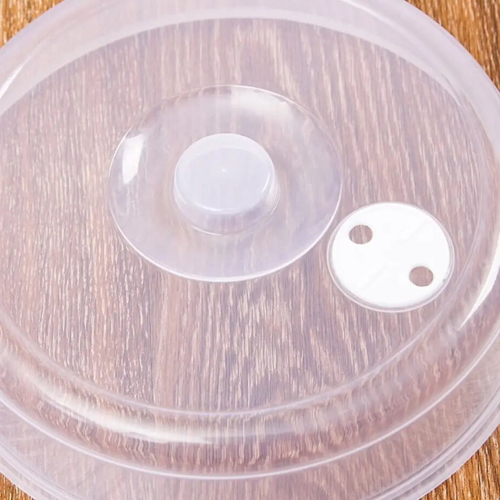 Microwave Cover Clearance! 2pcs Plastic Microwave Cover, Clear Microwave Cover, Clear Steam Vent Splatter Lid Food Dish, Microwave Covers For Food Splatter, Microwave Cover Lid Wholesale Hub