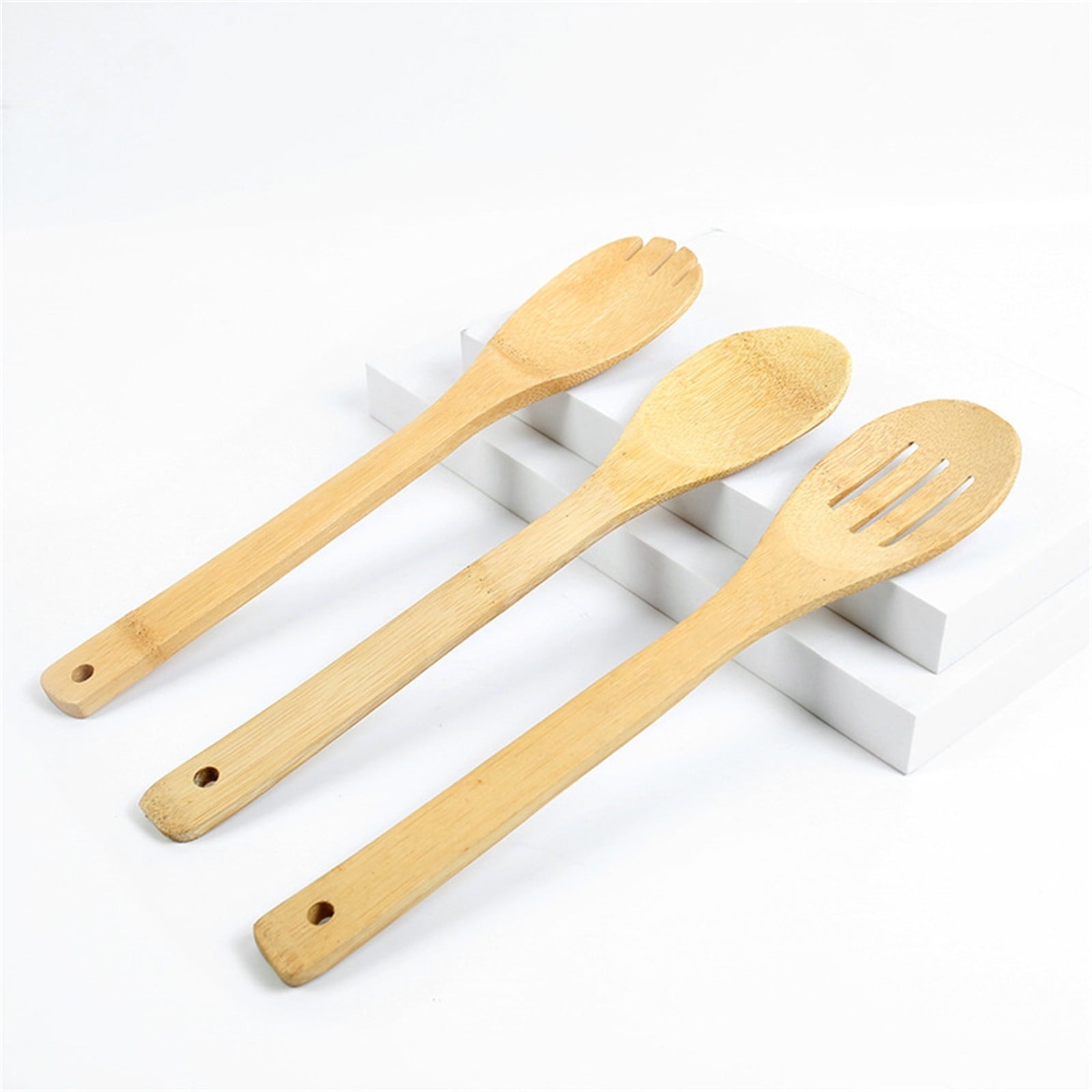Clearance!! Wooden Spurtle Teak Spurtles Kitchen Tools Wooden Spatula for Cooking Wood Utensils Non Stick Cookware for Serving Stirring Mixing Scraping Scooping Cooking Utensil Z_Khaki Wholesale Hub