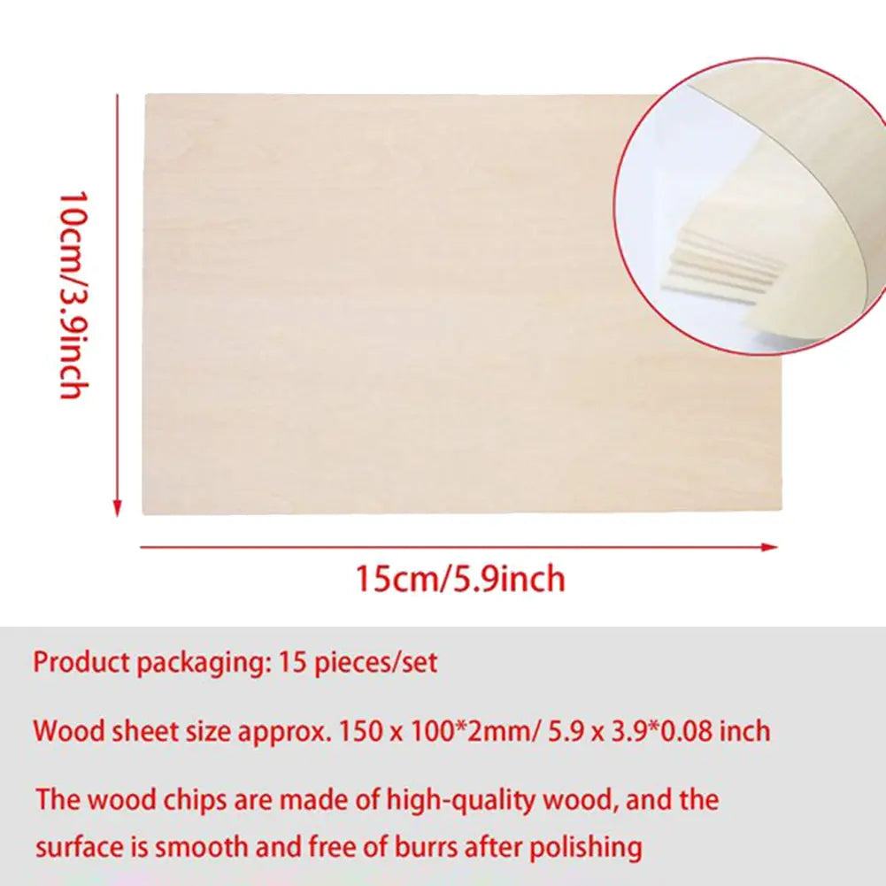 10 Pack Unfinished Wood Sheets,Balsa Thin Board for House Aircraft Ship Boat Arts and Crafts,DIY Ornaments Wholesale Hub