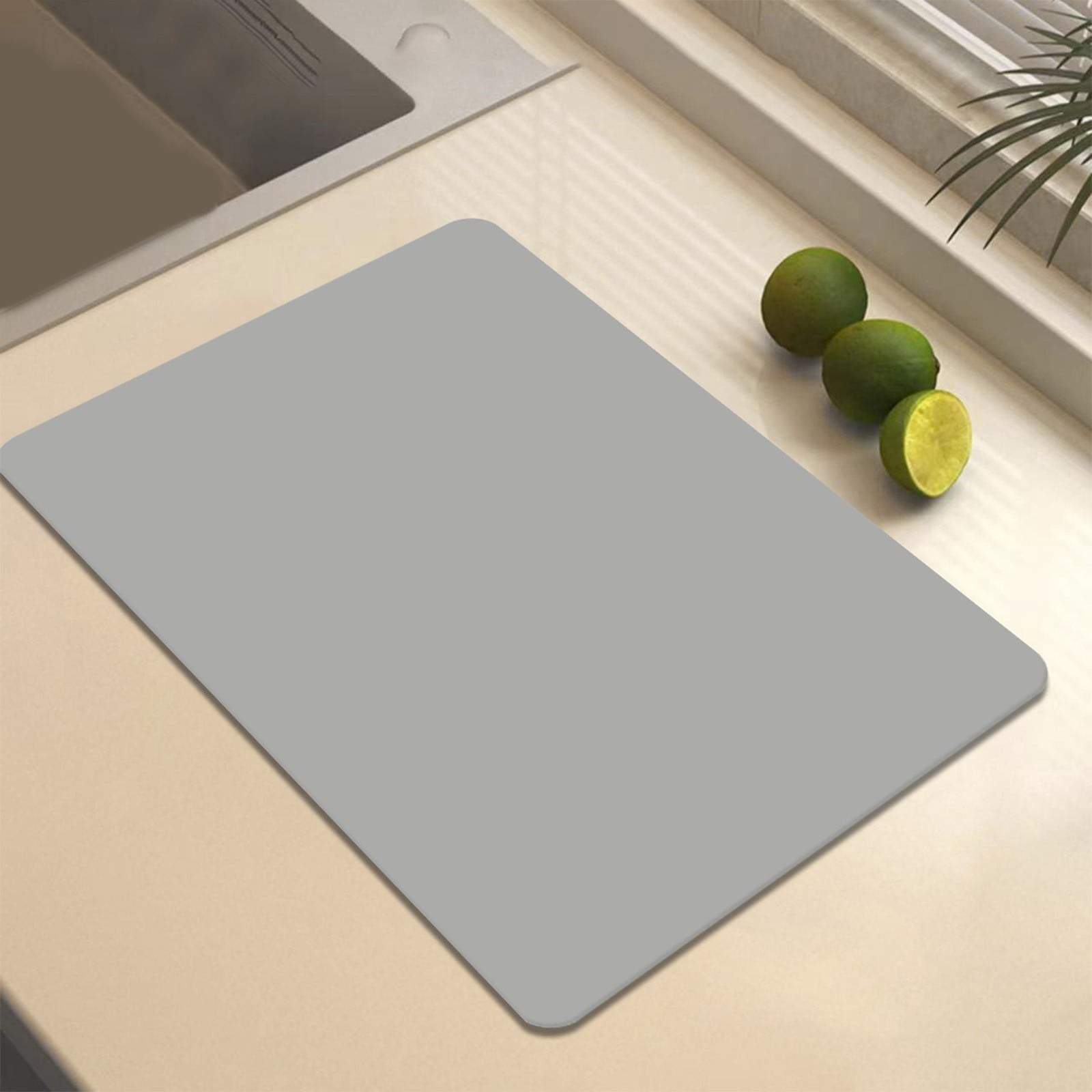 Clearance Under $1 Boovnll Dish Drying Mat, 12x16" High Absorbent & Soft Dish Drainer, Diatomite Drying Matt Kitchen Counter for Kitchen Countertops, Sinks, Draining Racks, Drying Mat Gray Wholesale Hub