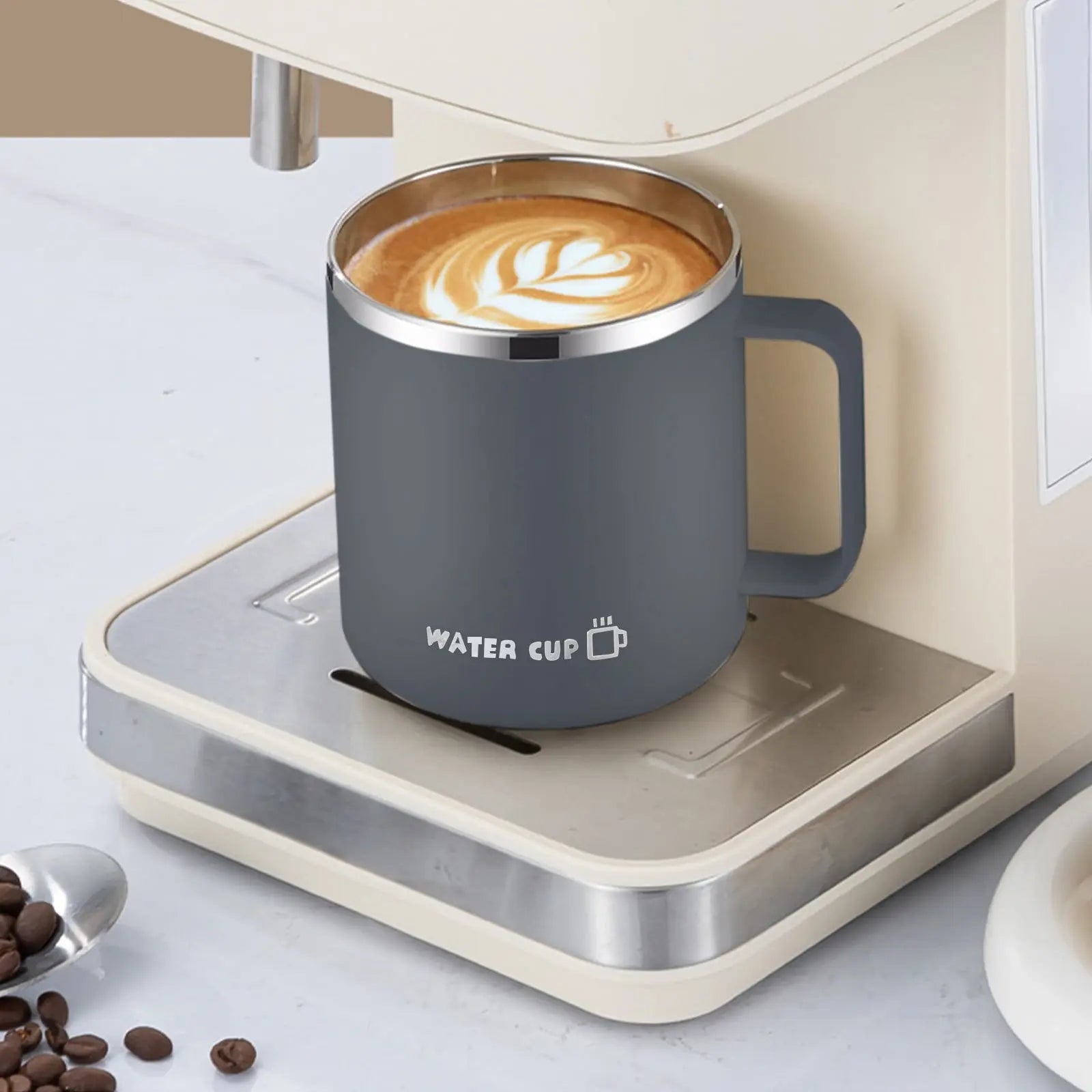 Insulated Coffee Mug with Handle & Lid - 17oz Stainless Steel Travel Tumbler, Double Wall Vacuum (Black) by PALIFEUR 06_【Enhanced Insulation】 Heat-Resistant Handle Coffee Mug Wholesale Hub
