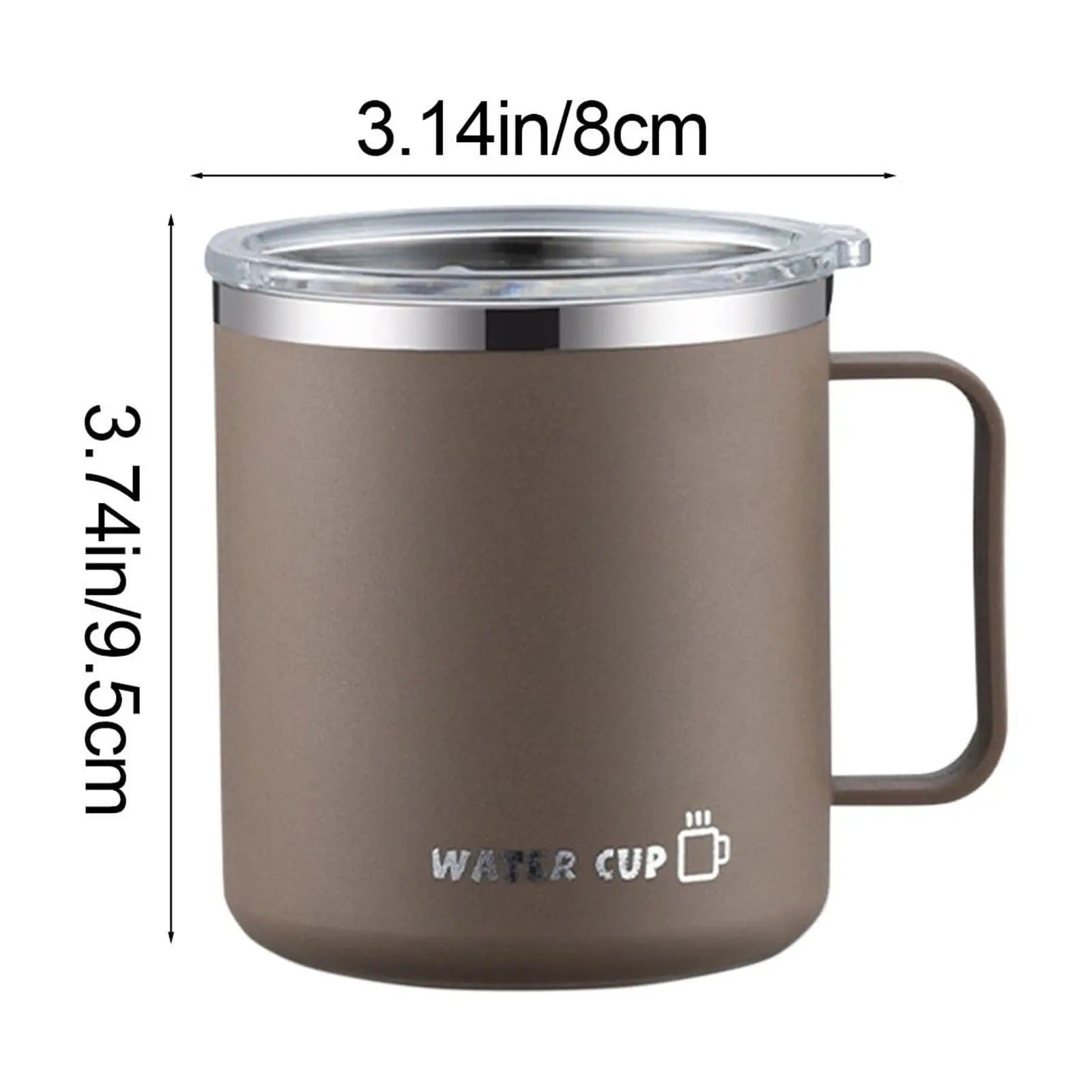 Insulated Coffee Mug with Handle & Lid - 17oz Stainless Steel Travel Tumbler, Double Wall Vacuum (Black) by PALIFEUR 07_【Extended保温】 24-Hour Temperature Retention Coffee Cup Wholesale Hub