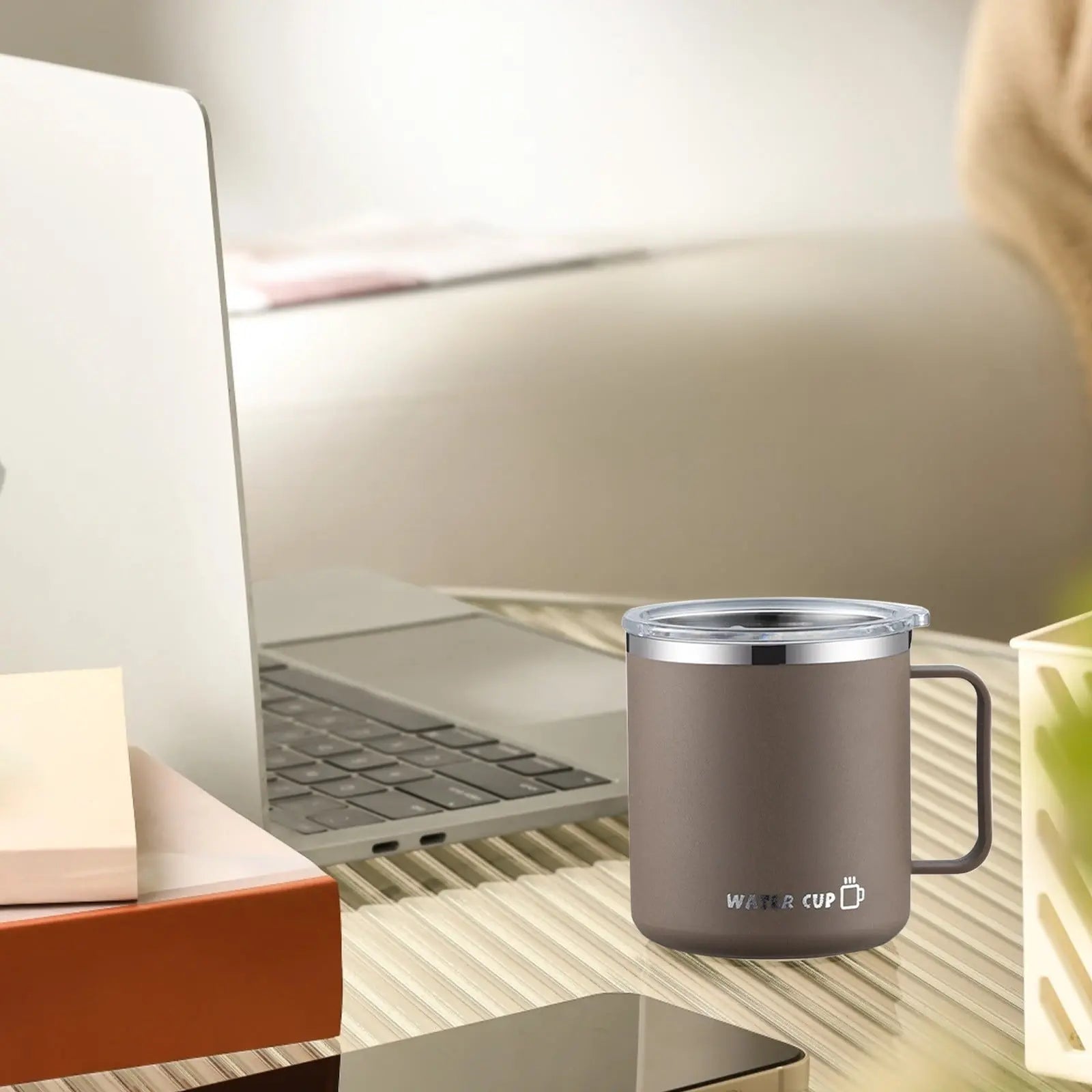Insulated Coffee Mug with Handle & Lid - 17oz Stainless Steel Travel Tumbler, Double Wall Vacuum (Black) by PALIFEUR 07_【Extended保温】 24-Hour Temperature Retention Coffee Cup Wholesale Hub