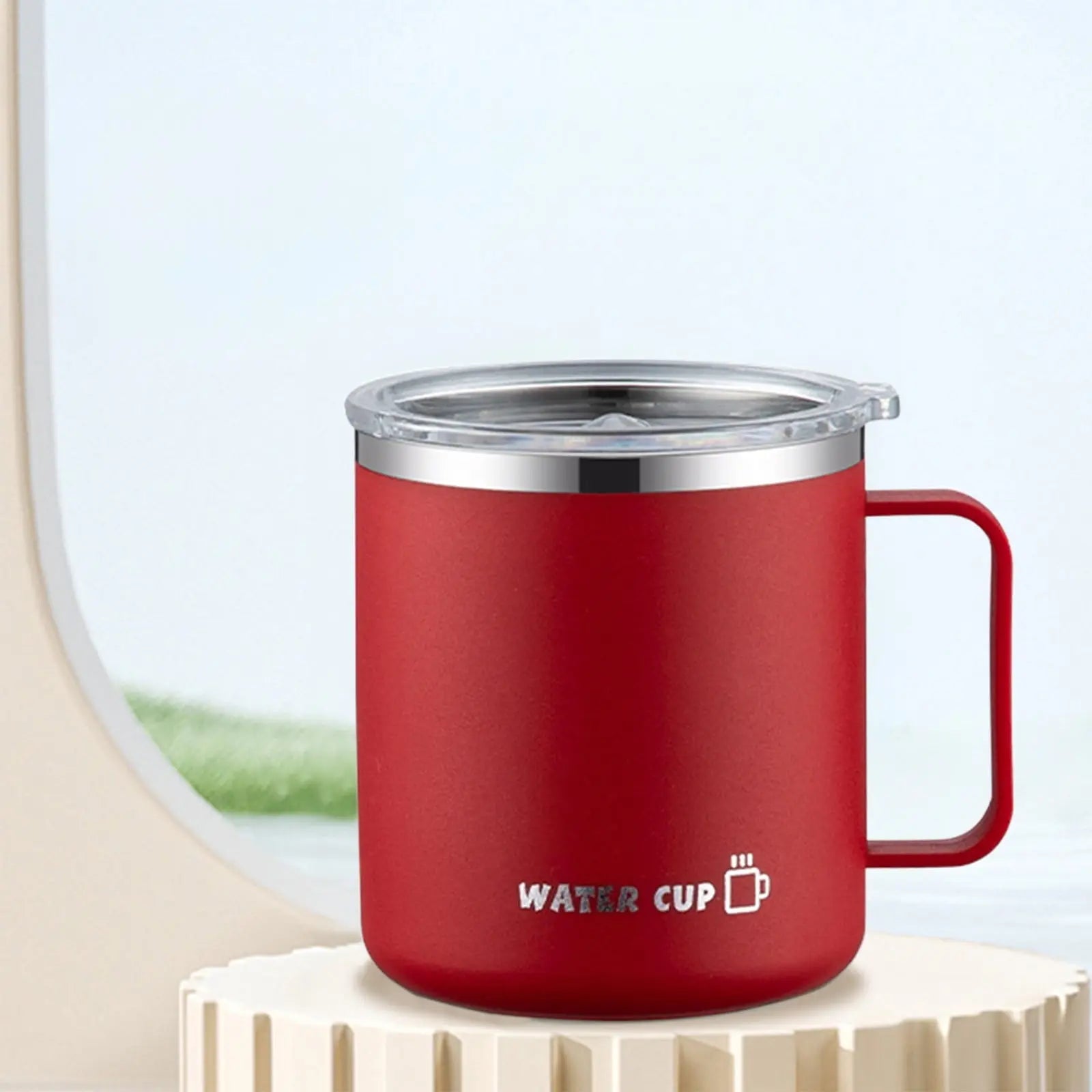 Insulated Coffee Mug with Handle & Lid - 17oz Stainless Steel Travel Tumbler, Double Wall Vacuum (Black) by PALIFEUR 08_【Leak-Proof Upgrade】 360° Spill-Proof Sealed Coffee Mug Wholesale Hub