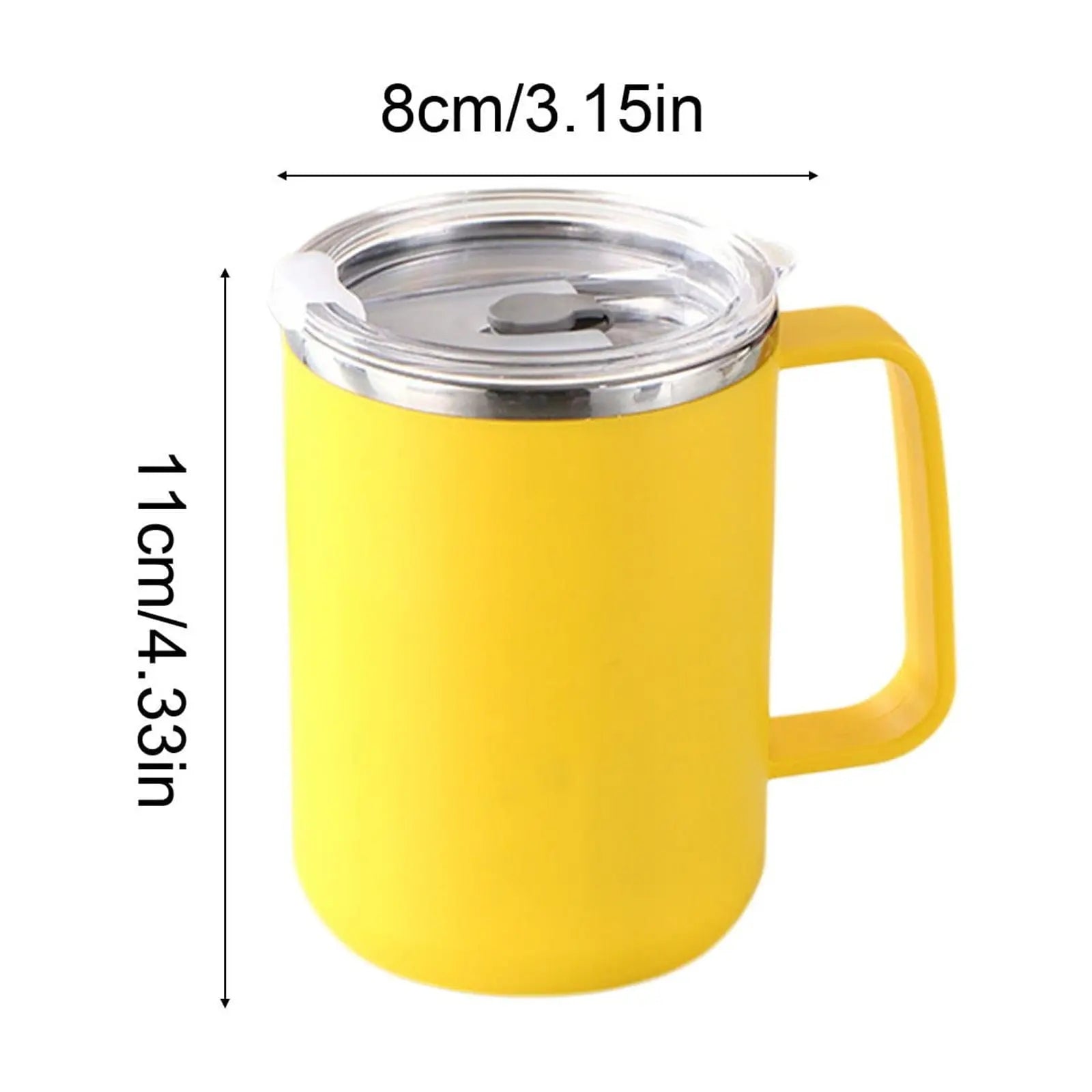 Insulated Coffee Mug with Handle & Lid - 17oz Stainless Steel Travel Tumbler, Double Wall Vacuum (Black) by PALIFEUR 26_【Certified Quality】 International Food Safety Certified Coffee Cup Wholesale Hub