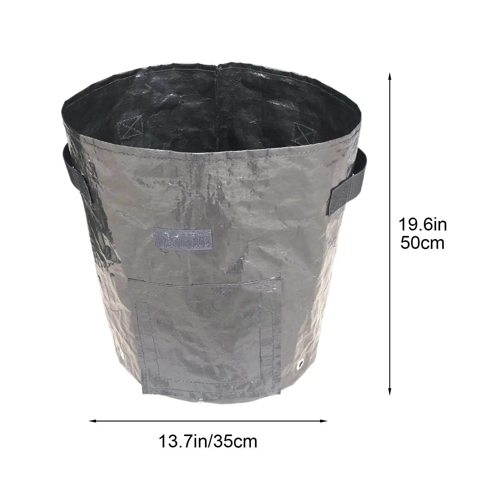 Suncoda Summer Savings 34x35cm Potato Grow Bag with Side Window & Handles 14" x 20" Gray#4 Wholesale Hub