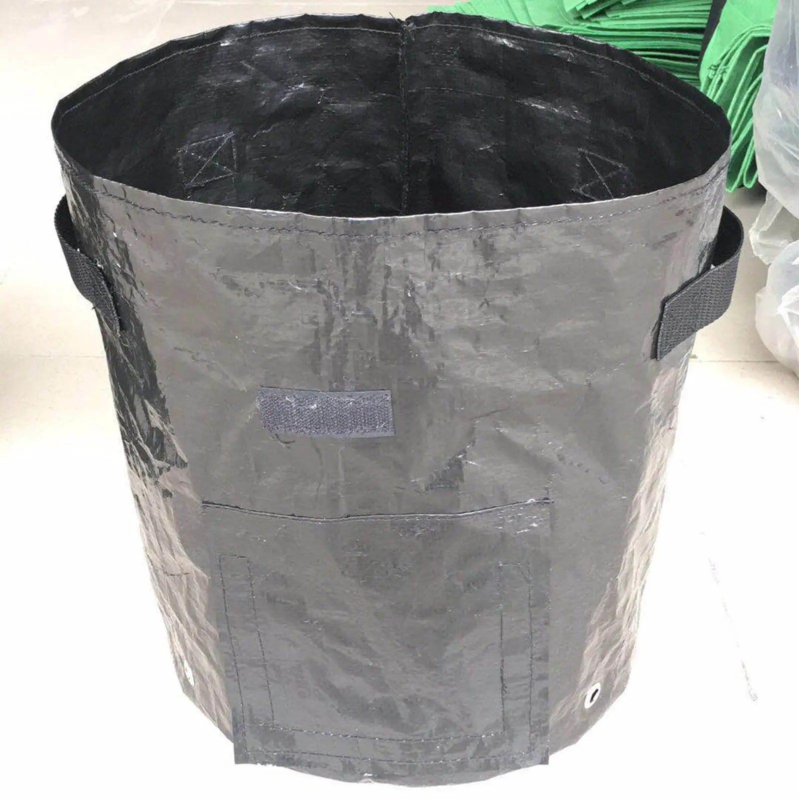 Suncoda Summer Savings 34x35cm Potato Grow Bag with Side Window & Handles 14" x 20" Gray#4 Wholesale Hub