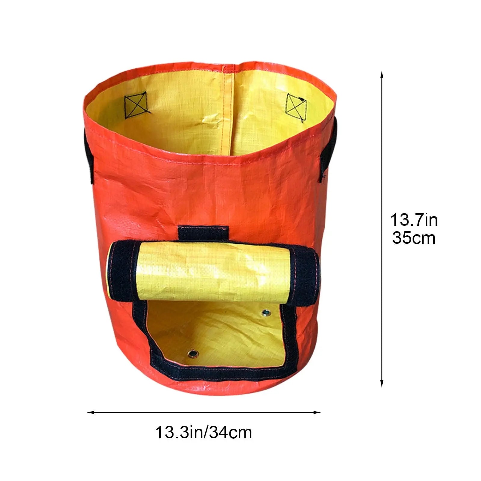 Suncoda Summer Savings 34x35cm Potato Grow Bag with Side Window & Handles 13" x 14" Orange#1 Wholesale Hub