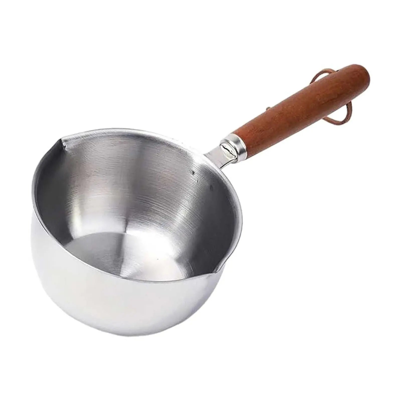 JWDX Cooking Utensils Clearance, Stainless Hot Oil Pot with Wooden Handle New Oil Pot Container for Kitchen Cooking Oil Strainer Pot A Wholesale Hub