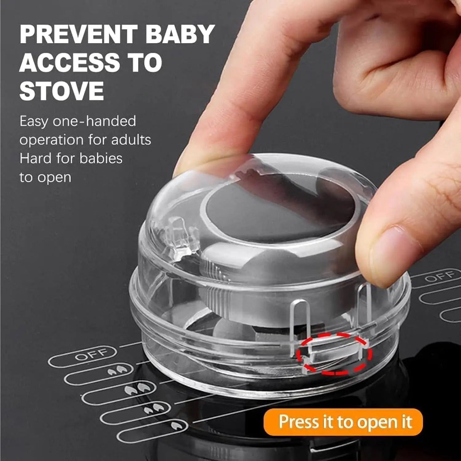 JWDX Closure Bags and Lids and Boxes Clearance, 5 Pack Stove Knob Covers for Child 2025 Knob Covers Child Stove Knob Covers with Adhesive Oven Knob Covers for Kids and From Turning on Stove Clear Wholesale Hub