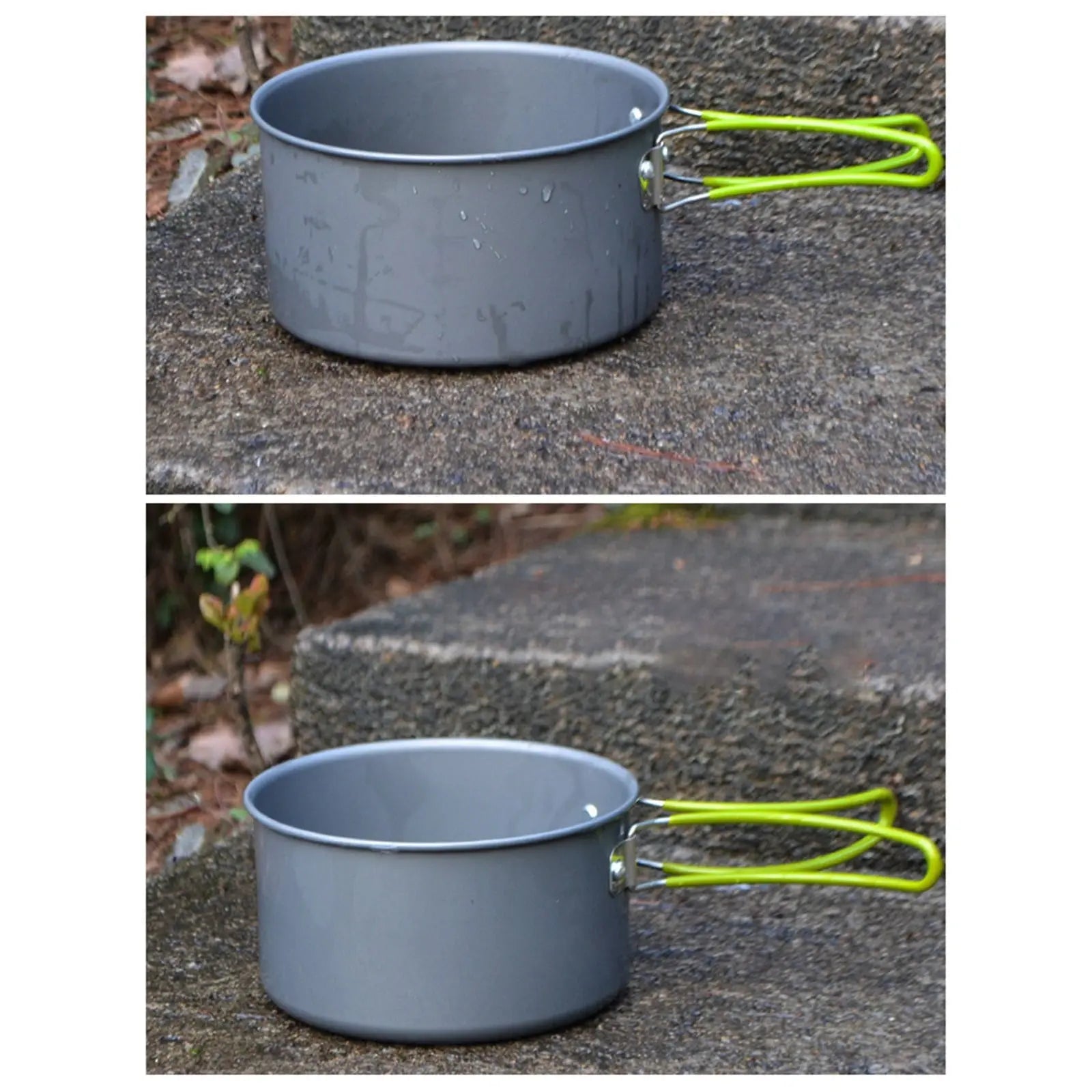 JWDX Cooking Utensils Clearance, Outdoor Camping Set Pot Cookware Picnic Pot Set Portable Alumina Heat Shielded Set Pot for 2 to 3 People As shown Wholesale Hub