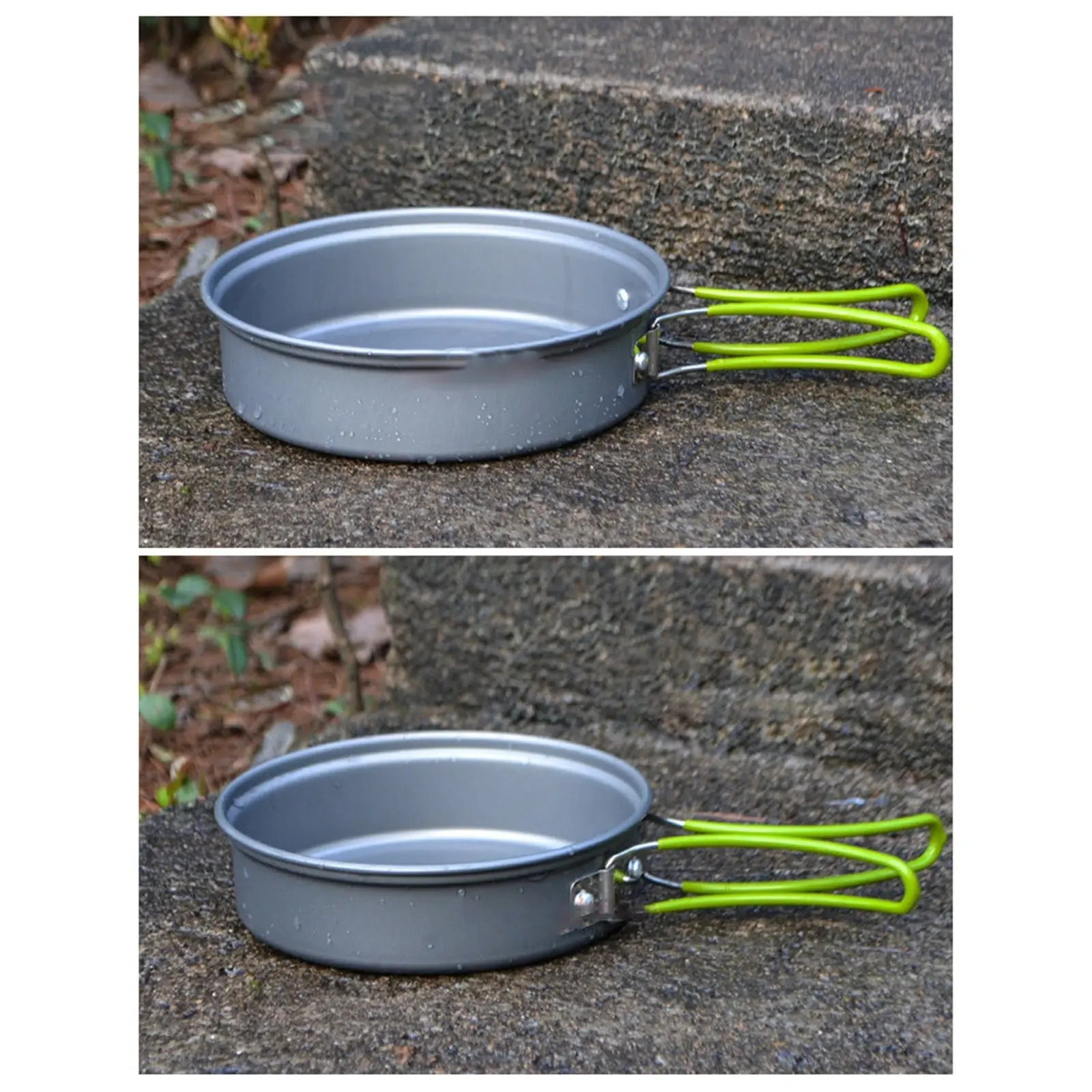 JWDX Cooking Utensils Clearance, Outdoor Camping Set Pot Cookware Picnic Pot Set Portable Alumina Heat Shielded Set Pot for 2 to 3 People As shown Wholesale Hub