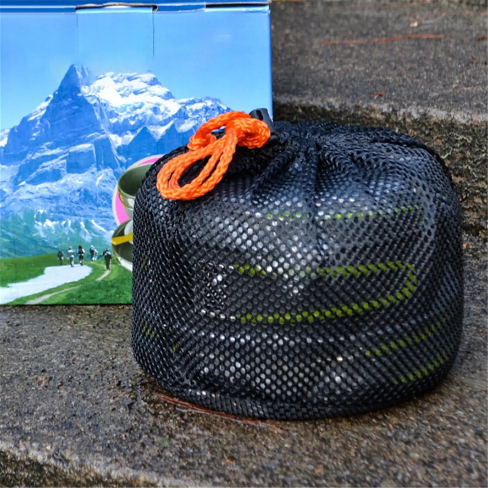 JWDX Cooking Utensils Clearance, Outdoor Camping Set Pot Cookware Picnic Pot Set Portable Alumina Heat Shielded Set Pot for 2 to 3 People As shown Wholesale Hub