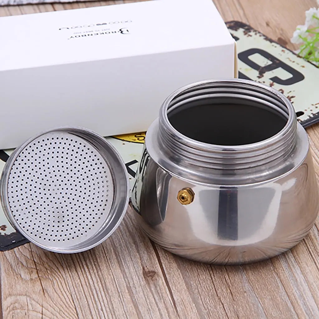 Clearance! Eguiwyn Coffee Maker (2 Cup Capacity) Stainless Steel Mocha Espresso Latte Percolator Stove Top Coffee Maker Pot Too 18.5x11 Silver Wholesale Hub